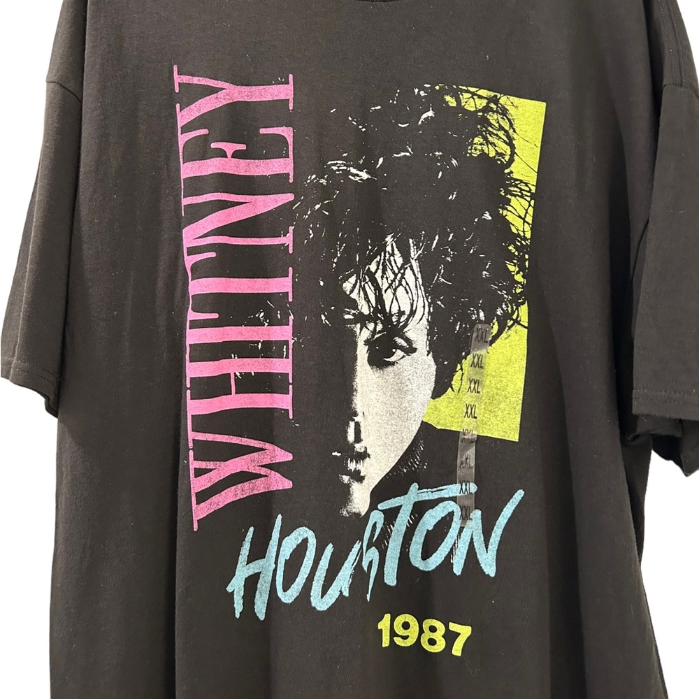(SOLD)Whitney Houston Portrait 1987 short sleeve Men’s Size XXL - Picture 3 of 8